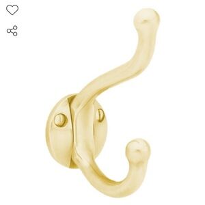 Emtek Traditional Brass Collection Single Hook in Satin Brass